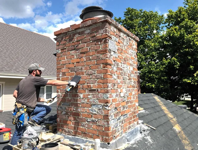 Completed chimney rebuild by Alafaya Chimney Sweep in Alafaya, FL