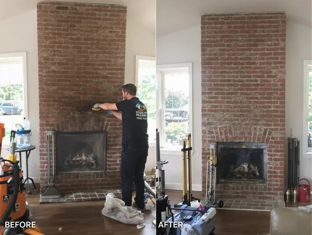 Finished chimney sweeping service by Alafaya Chimney Sweep in Alafaya, FL