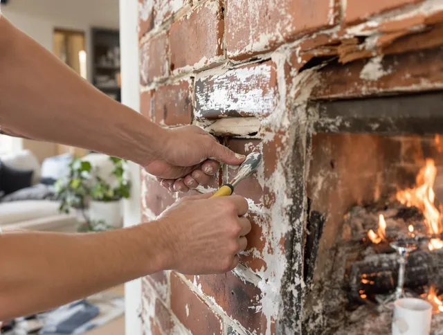 Routine fireplace repair by Alafaya Chimney Sweep in Alafaya, FL