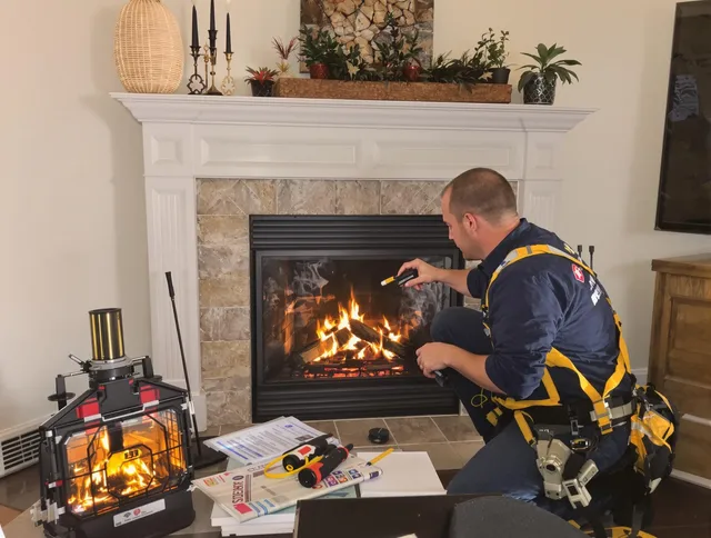Safety-focused fireplace inspection by Alafaya Chimney Sweep in Alafaya, FL